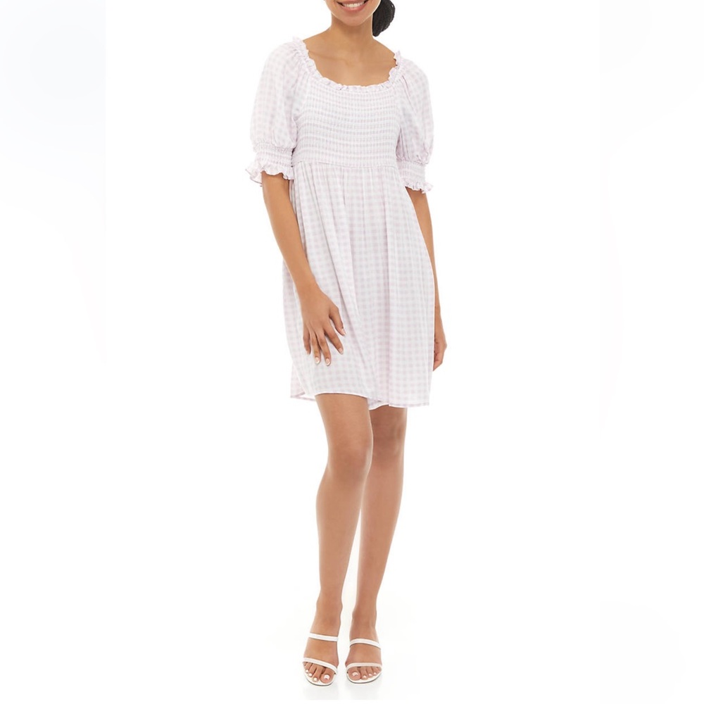 Gingham Flowy Dress